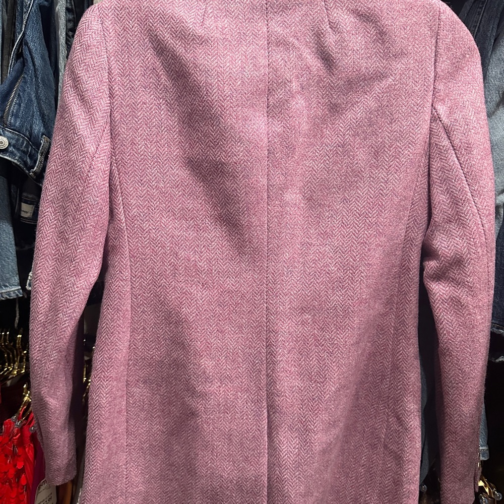 J. Crew Mauve Double-Breasted Blazer with Gold Buttons - Picture 5 of 5